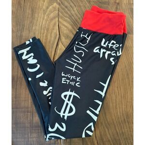 Gym Rat Motivational leggings, Size‎ Small